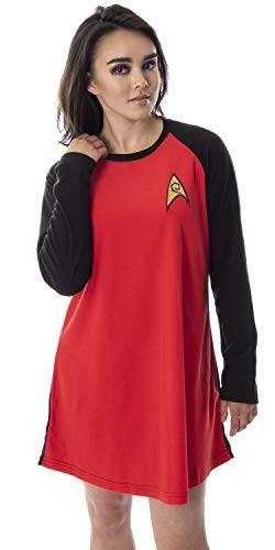 INTIMO Star Trek Originalserie Damen Junioren Kostüm Raglan Schlafhemd Nachthemd Pyjama Top (Uhura, MD) von INTIMO