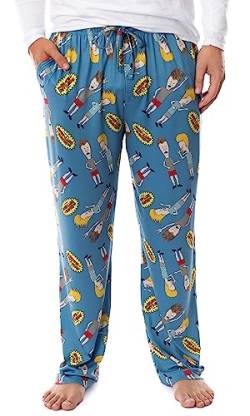 MTV Mens' Beavis and Butt-Head Logo TV Show Sleep Pajama Pants (XX-Large) Blue von INTIMO