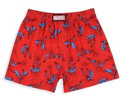 Marvel Herren Spider-Man Retro Charakter Print Boxer Schlafshorts Unterwäsche, Rot/Ausflug, einfarbig (Getaway Solids), 3X von INTIMO