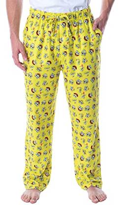 Nickelodeon Men's Spongebob Squarepants Face Expressions Loungewear Pajama Pants (Large) Yellow von INTIMO