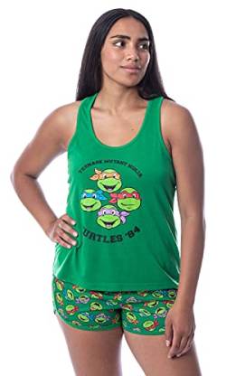 Nickelodeon Teenage Mutant Ninja Turtles Womens' 84 Tank Pajama Short Set von INTIMO