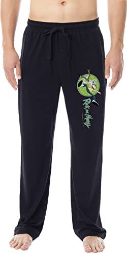 Rick and Morty Mens' TV Show Series Portal Character Sleep Pajama Pants (Large) Black von INTIMO