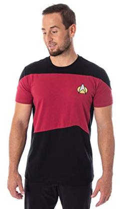 Star Trek Next Generation TNG Men's Picard Uniform Costume Short Sleeve T-Shirt Tee (LG) von INTIMO