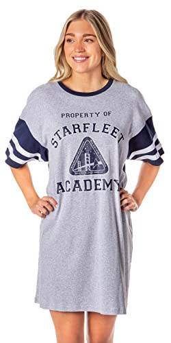 Star Trek Womens' Property Of Starfleet Academy Nightgown Pajama Shirt (Large) Grey von INTIMO