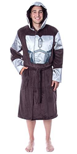 Star Wars Adult The Mandalorian Costume Fleece Robe Bathrobe For Men Women von INTIMO