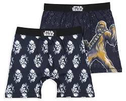 Star Wars Mens' 2 Pack Chewbacca Underwear Briefs Boxershorts (Small) Black von INTIMO