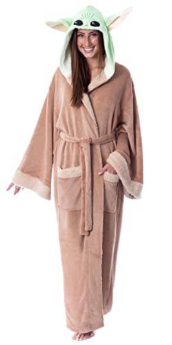 Star Wars The Mandalorian Grogu Costume Adult Robe Hooded Bathrobe Men Women XXS/XS von INTIMO