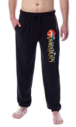 Thundercats Men's Classic Show Title Logo Sleep Jogger Pajama Pants (X-Large) Black von INTIMO