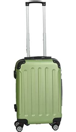 INVIDA Glüückskind Luxus Hartschalen Koffer Trolley mit 4 Zwillingsrollen in Grün Größe: XL von INVIDA
