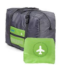 Faltbare Reisetasche Gepäck für Sports Gym wasserabweisend Nylon Duffel für Männer, Frauen 32 Liter grün von INVODA