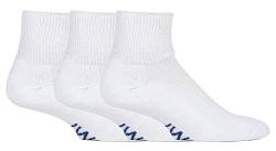 IOMI - 3er pack kurz sneaker baumwolle ohne gummi extra weit diabetikersocken kurzsocke für sommer (39-42 eur, White (Short)) von IOMI