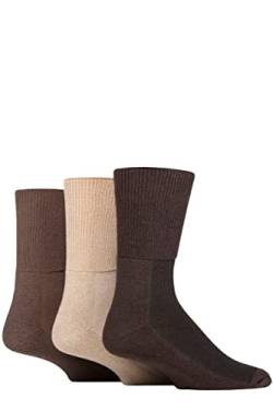 IOMI SOCKSHOP Footnurse Herren und Damen Bambus gepolstert Fuß Diabetiker Socken Packung mit 3 Kaffeebohne 39-43 von IOMI