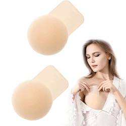 IOPYKKOA 1 Paar Added Lift Silikon Nipple Covers Klebe-BH Unsichtbarer trägerloser Klebe-BH Blütenblätter Bruststraffung Pasties für Frauen(für A-C) von IOPYKKOA