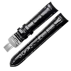 IOTUP Echtleder-Armband für Tissot T035, Damenarmband, gebogene Enden, 18 mm, modisches Armband, 18 mm, Achat von IOTUP