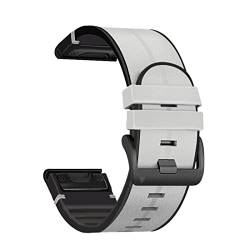 IOTUP Quickfit-Uhrenarmband für Garmin Tactix 7 Pro/Fenix 7 7X 5 5X Plus 6 6X 3 3HR Epix Silikon-Leder-Smartwatch-Armband, 26 x 22 mm, 22mm Fenix 6 6Pro, Achat von IOTUP