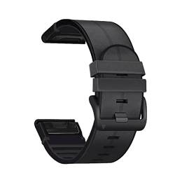 IOTUP Quickfit-Uhrenarmband für Garmin Tactix 7 Pro/Fenix 7 7X 5 5X Plus 6 6X 3 3HR Epix Silikon-Leder-Smartwatch-Armband, 26 x 22 mm, 26mm D2 MK2 Enduro, Achat von IOTUP