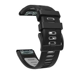 IOTUP Smartwatch-Armband für Garmin Fenix 7 7X Instinct 2 6X Pro 5 Plus 3HR Enduro, Schnellverschluss, Silikon, Easyfit, 26 x 22 mm, 26mmFenix 5X 6X 7X, Achat von IOTUP