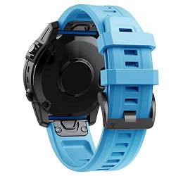 IOTUP Smartwatch-Armband für Garmin Fenix 7 7X Instinct 2 6X Pro 5 Plus 3HR Enduro, Schnellverschluss, Silikon, Easyfit, 26 x 22 mm, Fenix 3 HR D2 bravo, Achat von IOTUP