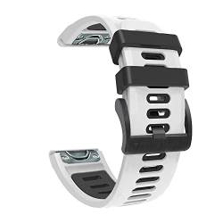 IOTUP Smartwatch-Armband für Garmin Fenix 7 7X Instinct 2 6X Pro 5 Plus 3HR Enduro, Schnellverschluss, Silikon, Easyfit, 26 x 22 mm, For Vertix, Achat von IOTUP