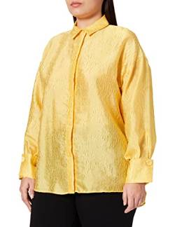 IPEKYOL Womens Below Hips Oversize Shirt, Yellow, 38 von IPEKYOL