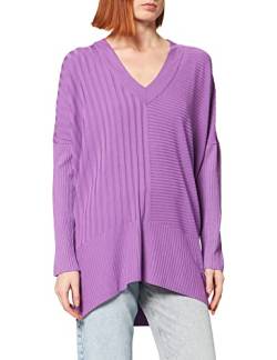 IPEKYOL Womens Below Hips Ribbed Knit Knitwear Sweater, Lilac, Large von IPEKYOL