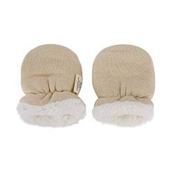 Baby Handschuhe Fäustlinge Neugeboren Winter Warme Anti Kratzen Wolle Gefüttert Fäustel Weich Kratzhandschuh Atmungsaktiv Baumwolle Kratzfäustlinge Kleinkind Jungen Mädchen für 0-12 Monate von IPENNY