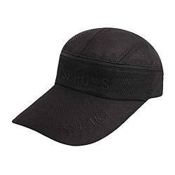 IPENNY Baseballhut Visor Einstellbar Sonnenhut Abnehmbare Sommerhut mit Reißverschluss Klettverschluss Damen Herren Sonnenblenden Cap Visier Kappe für Sport Outdoor Training von IPENNY