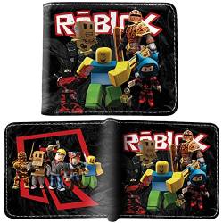 IQEPXTGO Roblox Brieftasche Jugend Anime Bifold Münzfach Karten Geldtasch Geldbeutel Geschenkidee Kinder Geldbörse Brieftasche Wallet Portemonnaie Karikatur für Jugend von IQEPXTGO