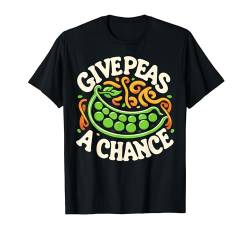 Give Peas a Chance Lustige Grafik-T-Shirts T-Shirt von IQTEE