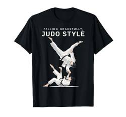 Lustiges Judo-T-Shirt mit Aufdruck "Falling Gracefully", Judo-Stil T-Shirt von IQTEE