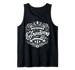 Promoted To Grandma Est 2024 Mom Grandma Gifts Funny Tank Top von IQTEE