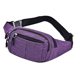 Hüfttaschen Für Pocket Wallet Bag Phone Damen Herren Sport- und Outdoor Mobile Multifunktionale Hüfttaschen Taktische Hüfttaschen (1-Purple, One Size) von IQYU