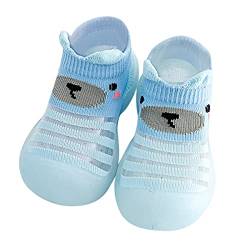 IQYU Baby Schuhe Lauflernschuhe Mädchen Junge Kleinkind Schuhe Junge Stricken kinderschuhe Rutschfeste Bodenschuhe Weicher Boden Bodensocken Stricken Lauflerner Baby Schuhe Kleinkind Schuhe von IQYU