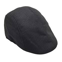 IQYU BaskenmüTze Herren Sommer Barett Herren BaskenmüTze Sommer SchieberCap Atmungsaktiv SchirmmüTze Netz Herren Newsboy Cap Flatcap Barette Cap,SchirmmüTze Baseballkappe SchirmmüTzen von IQYU