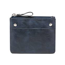 IQYU Brieftasche Herren Groß Reißverschluss Damentasche Modedesign Feine kleine PU- Geldbörse Geldbeutel Leichte Tasche Kinder Geldbörsen (Blue, One Size) von IQYU