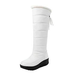 IQYU Damen Schnee Stiefel Wasserdicht,Thermo Schneestiefel Stiefel Hoch,Warme Und Bequeme Winterstiefel Damen GefüTtert,Warme Und Rutschfeste Stiefel,Winter Fellstiefel FüR Den AußEnbereich von IQYU