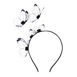 IQYU Haarband Männer Headclip für Mädchen Dekorieren Lady außerhalb Schweißband Damen (White, One Size) von IQYU