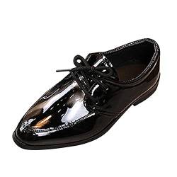 IQYU Lederschuhe 22 Junge Hochzeitsschuhe Kinderschuhe Jungen Performance Lederschuhe Kinder Anzug Schuhe Britischen Stil Lackschuhe Businessschuh Slip-on Tanzschuhe Einzelne Schuhe Hochzeit von IQYU