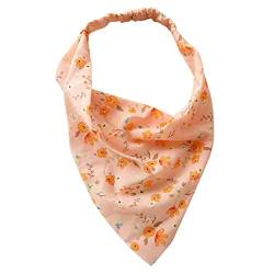 IQYU Stirnband Laufen Damen Blumenhaarbandanas Kopftuch Frauen Bandana Print Haarschal Dreieck Haartuch mit Krawatten Kopftuch Stirnbänder Von Dörfer (J, One Size) von IQYU