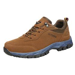 IQYU Trekkingschuhe Herren,Fitness Walkingschuhe Fur Manner,wasserdichte Sportschuhe,SchnüRer Walkingschuhe,Halbschuhe Winter,Fitness Walkingschuhe,Wasserdicht Schnell Trocknend Traillaufschuhe von IQYU