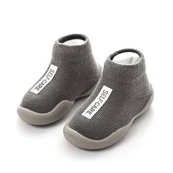 Kinder Anti Rutsch Socken Schuhe Babyschuhe Hüttenschuh Babyschuhe Krabbelschuhe Kleinkind Lauflernschuhe Krabbelschuhe Weich Bequem rutschfest Gummisohle Kniestrümpfe Hüttenschuhe von IQYU