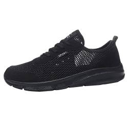 Sportschuhe Herren Running Tennis Schuhe Outdoor Sportschuhe Atmungsaktiv Mesh Flache Walking Schuhe Schnürhalbschuhe Frühling Sommer Outdoor Flache Schuhe von IQYU