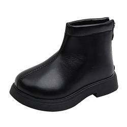 Stiefel MäDchen Winterstiefel Reitstiefel Herbst Winter Kurze Stiefel Stiefeletten Rutschfest Atmungsaktiv Boots Lederstiefel Kinder Rutschfest Winterschuhe Thermostiefel Jungen Mädchen Stiefeletten von IQYU