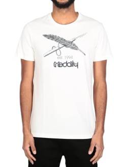 IRIEDAILY Herren Bio-Baumwoll T-Shirt - Harpoon Flag Tee in Offwhite, XXL von IRIEDAILY