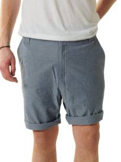 IRIEDAILY Kurze Chino Hose Herren - Golfer Chambray Short in Jeansblue, W33 von IRIEDAILY