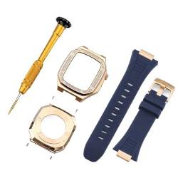 IRJFP Modifikationsset, Silikonarmband für Apple Watch Band 8, 7, 41 mm, 45 mm, Armband, Metallgehäuse für iWatch Serie 6, SE, 5, 44 mm, 44MM, Achat von IRJFP