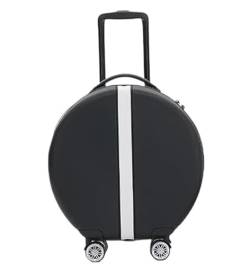 IRYZE Koffer Reisekoffer 18-Zoll-Handgepäck-Rundkoffer Mit Rollen, Tragbarer Gepäckkoffer, Kariert Trolley Boardcase (Color : A, Size : 18inch) von IRYZE