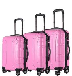 IRYZE Koffer Reisekoffer 3-teiliges Gepäck-Set, Verschleißfest, 20/24/28 Zoll, Leichte Koffer-Spinnerräder Trolley Boardcase (Color : D, Size : 3pcs) von IRYZE