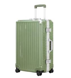 IRYZE Koffer Reisekoffer Aufgegebenes Hartschalengepäck Mit Aluminiumrahmen, Koffer Ohne Reißverschluss Mit Spinnerrädern Trolley Boardcase (Color : G, Size : 26in) von IRYZE