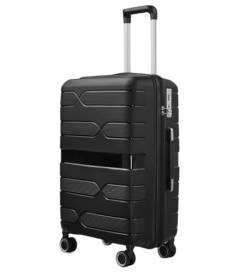 IRYZE Koffer Reisekoffer Gepäck Handgepäck Leichter Radspinner Kabinengroßer Reisekoffer Damengepäck Trolley Boardcase (Color : K, Size : 24in) von IRYZE